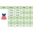 thumbnail image 5 of Douhoow Toddler Baby Girl Independence Day Dress Flying Sleeve Stars Stripe Print A-line Dress Girl Summer Dresses, 5 of 8