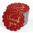 thumbnail image 4 of Inkdotpot 100 Pack Thank You Bridal Shower Favor Paper Tags Craft Real Gold Foil Hang Tags, 4 of 6