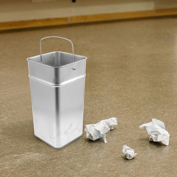 AURARMLET Outdoor Metal Garbage Can Bucket Trash Bin Container for Yard Set
