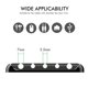 thumbnail image 2 of Cable Clips Desk Organizer, 5 Slots Cable Holder Metal Frame Cable Management, Cable Tidy For Usb Charger Cables/cord/home Office And Car (black), 2 of 5
