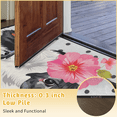 thumbnail image 6 of CURLYOOT Cute Floral Cow Half Round Door Mat, Indoor Outdoor Entrance Rug, Semi Circular Area Rug, Non Slip Washable Absorbent Doormat, Laundry Room Rug 40'' x 63'', 6 of 7