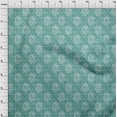 thumbnail image 3 of oneOone Cotton Flex Fabric Leaves & Floral Block Printed Craft Fabric BTY 40 Inch Wide, 3 of 4