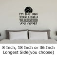 thumbnail image 2 of Girl Your Coach Warned You About Basketball Funny Sports Wall Decals for Walls Peel and Stick wall art murals Black Small 8 Inch, 2 of 2