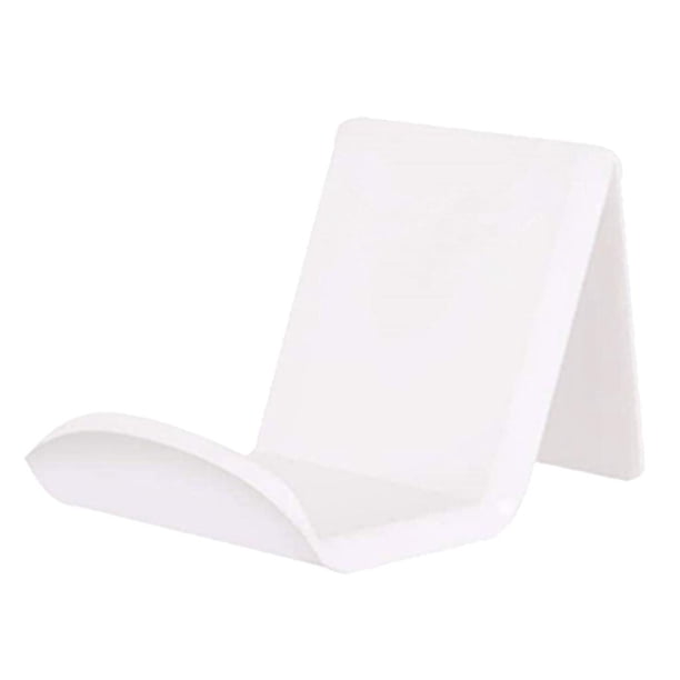Soporte acrílico para mandos de videojuegos, organizador de escritorio para auriculares Blanco