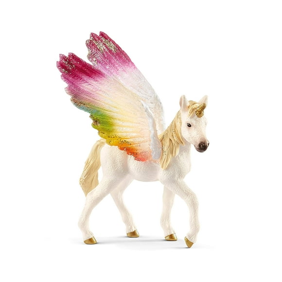 Juguete de unicornio Schleich bayala, arcoíris, unicornio y potro