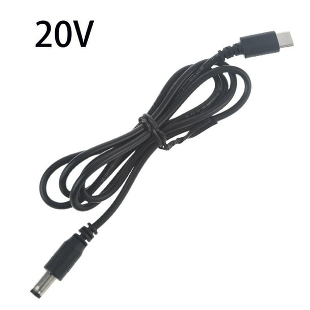 Cable de alimentación USB tipo C PD a 9V, 12V, 15V, 20V, 5,5x2,1mm para enrutador inalámbrico, portátil, tira LED, altavoz, cámara CCTV