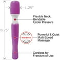 thumbnail image 3 of Wanachi Mini Massager Personal Massage Wand, Purple, 3 of 3