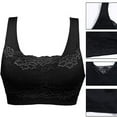 thumbnail image 2 of LBECLEY Womens Lingerie Plus Size Sports Bras for Women 2X Bra Lace Women's Bra with Front Cover Sports Top Lace Push Up Bras for Women Black Xxl, 2 of 8
