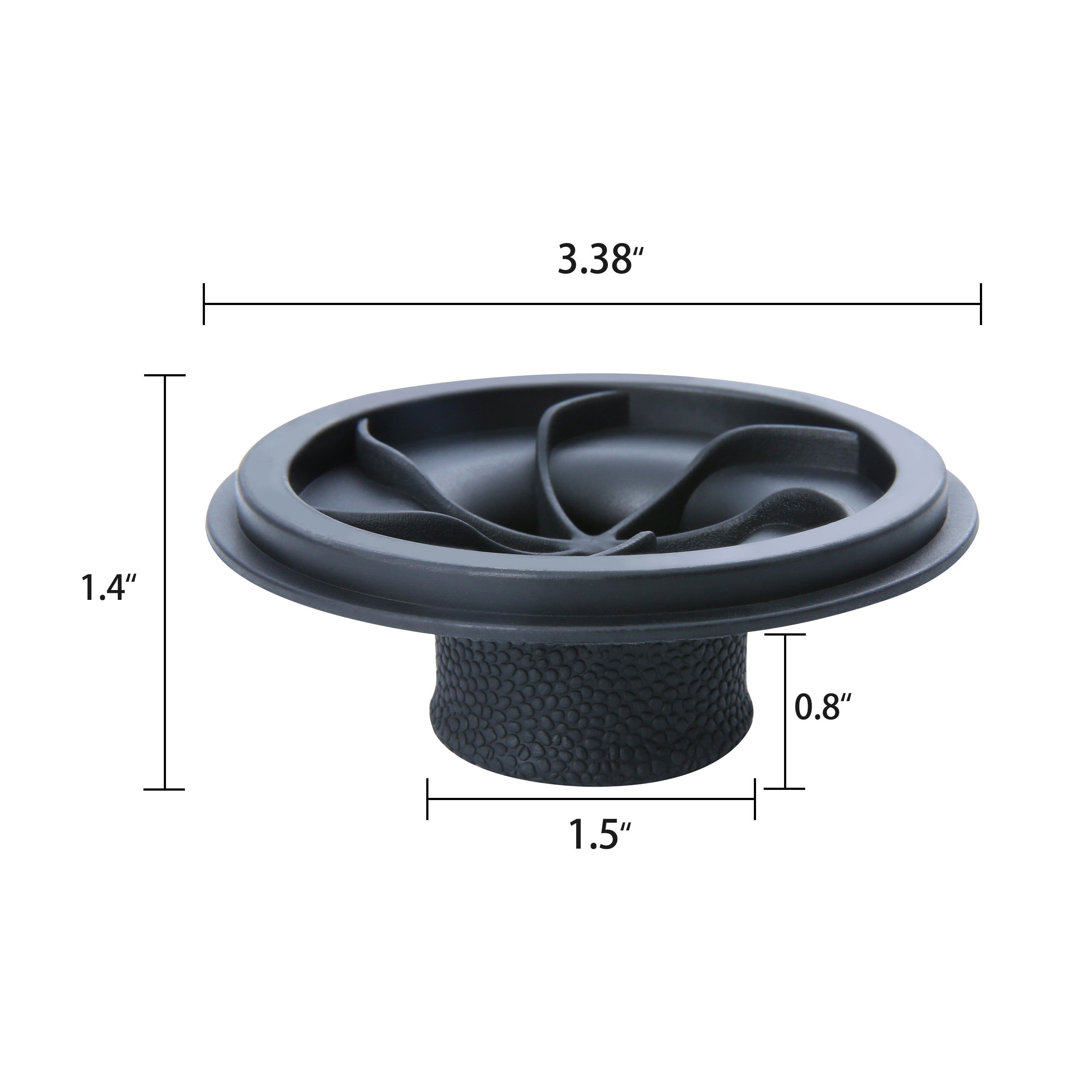 Mainstays Universal Black Rubber Garbage Disposal Stopper