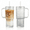 Clear-Bubble-2Pcs, variant on 20 oz Glass Tumbler with Lid and Straw, Glass Iced Coffee Cups, Spill-proof Glasses Tumbler with Handle, Hobnail Glasses Drinking Set of 2, Vintage Glassware for Cocktail, Juice, Smoothies
