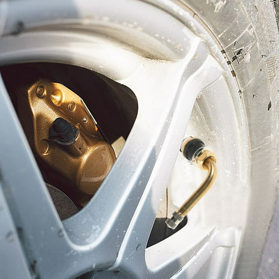 YUNLIGHTS Golden Copper Tubeless Valve Stem for Truck and Bus Tires, Wear-Resistant and