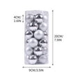 thumbnail image 3 of AuroraX 24 Pcs Christmas Decorations Plastic Vintage Shatterproof 2025 Christmas Tree Ornaments Christmas Ball Ornaments Holiday Xmas Party Supplies, 3 of 5