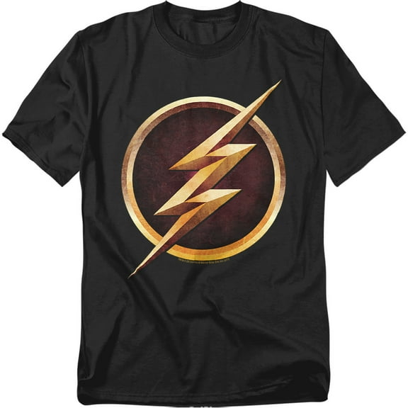 The Flash T-Shirt Chest Logo Unisex Graphic Tee For Men & Women Black 