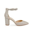 thumbnail image 4 of Jewel Badgley Mischka Tinsley Pointed Toe Block Heel Pumps, 4 of 7