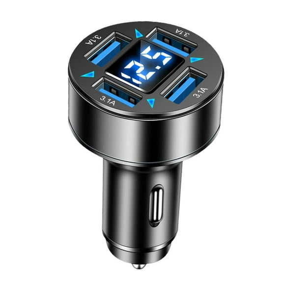 4 USB Port Super Fast Car Charger Adapter For Phone( Cell Android I