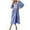 Blue, variant on Drses Women's Casual Dresses Women's Flower Embroidered Maxi Dress Lantern Sleeve Square Neck Tiered Flowy Spring Fall Dress