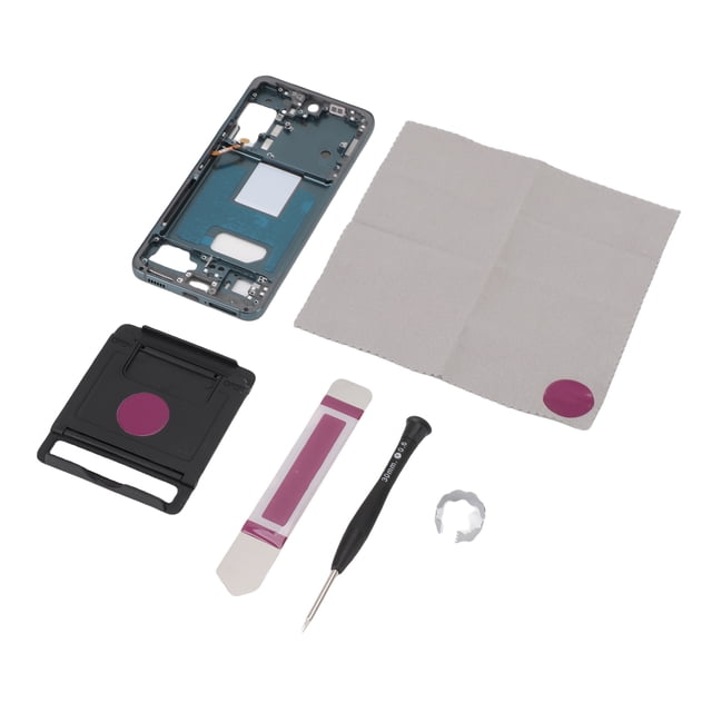 LCD Screen Bezel for for S22, Sturdy Frame Replacement for S22 Metal Practical Professional for Damaged Front Frame Black,Silver,Rose Gold,Green