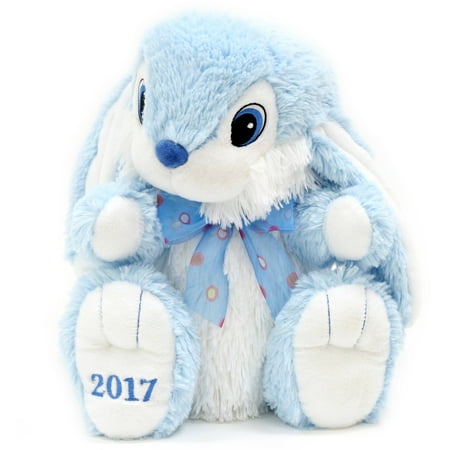 Easter Wal-mart 13" Hoppy Hopster Bunny Plush Toy, Blue