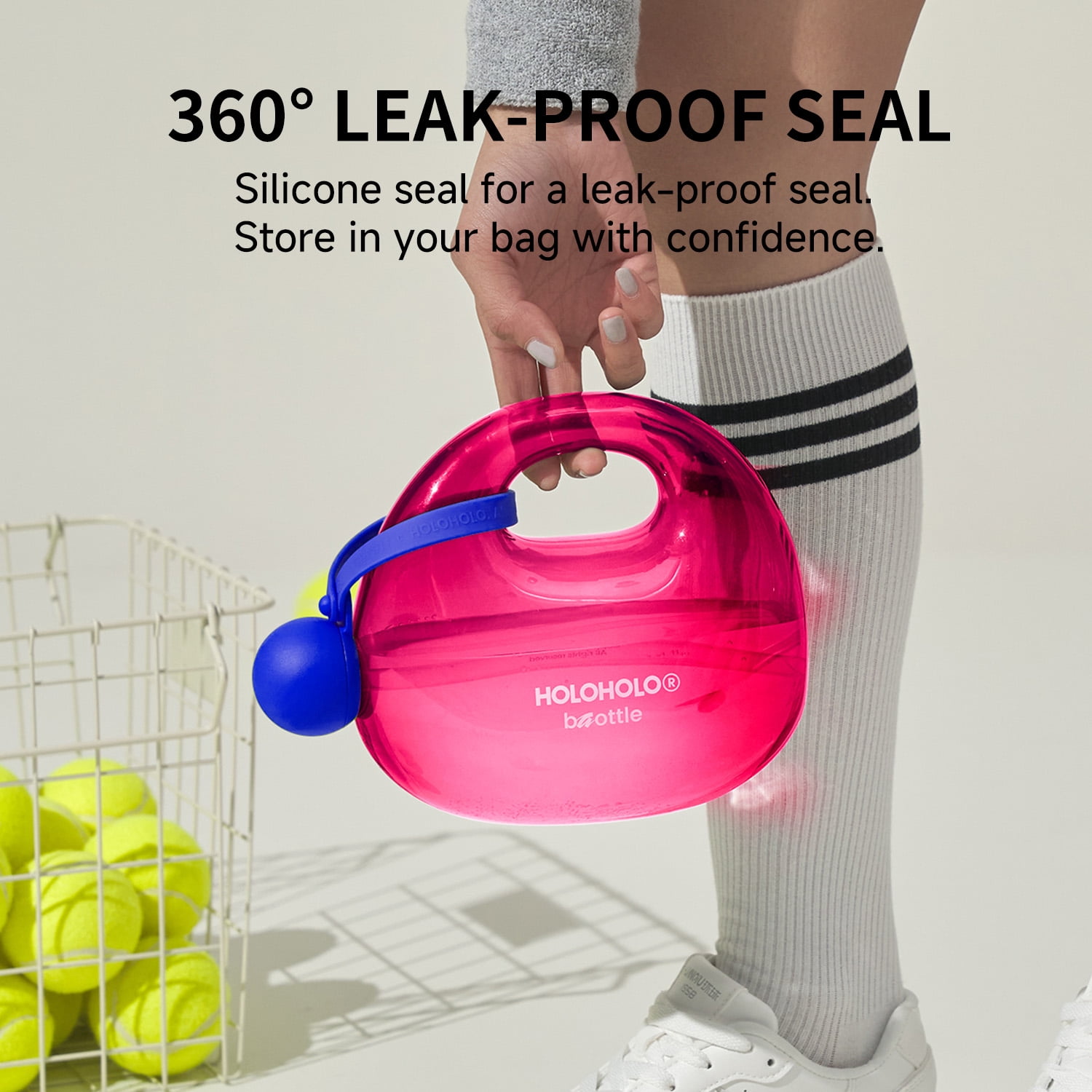HOLOHOLO 41oz Water Bottle with Straw & Carrying Strap Leak-Proof Durable for Sports Travel and Outdoor Adventures Cranberry Red