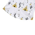 thumbnail image 5 of Toddler Infant Baby Boy Clothes Cotton Print Short Sleeve Button Tops T-Shirt Casual Shorts Set 2PCS Little Boy Clothing Summer Outfits 3 Months-4T, 5 of 9