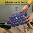 thumbnail image 5 of Toiletries Bag,DarkBlue Dinosaurs with Shapes Pattern Mens Womens Toiletry Bag Bathroom Bag,Waterproof Toiletry Travel Bag Dopp Kit Shaving Bag 11x6.3x5.1 Inch, 5 of 5