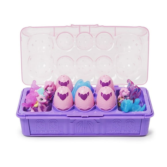 Hatchimals CollEGGtibles, Unicorn Family Carton with Surprise Playset, 10 Characters and 2 Accessories, Kids Toys for Girls Ages 5 and up