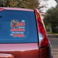 thumbnail image 2 of Lotusprinthandmade Dad Memorial Transparent Vinyl Decal (14x14 Inches), Dad Memorial Car Decal, 2 of 5