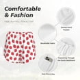 thumbnail image 4 of Hirioo Cartoon Strawberry for Women's Double Layer Athletic Shorts High-Performance Gym Shorts with Inner Pocket, Elastic Waistband-Medium, 4 of 7
