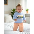 thumbnail image 5 of BemeyourBBs Boy 2-piece Outfit Long Sleeve Embroidery Sweatshirt Plaid with Pants, 5 of 9