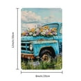 thumbnail image 2 of 1pc Vintage Floral Truck Metal Tin Sign - Rustic Wall Art for Home, Office, Garage, Bathroom - 8x12 Inch Durable Iron with Pre-Drilled Holes for Easy Hanging, 2 of 8