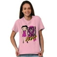 thumbnail image 3 of Betty Boop Cancer Picked Wrong Diva Women Plus Size Graphic Tee Tees Brisco Brands 2X, 3 of 5