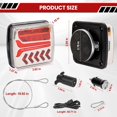 thumbnail image 2 of Wireless Led Trailer Lights Magnetic Kit 2 Pack Bluetooth Tail Lights for Tow Boat with Brake Turn Signal,Waterproof Tailing Lights for Truck Trailer Boat Camper RV, 2 of 7