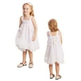 thumbnail image 3 of Toddler Little Girls Dresses Ruffle High Waist Tulle Tutu Dress Butterfly Wings Princess Party Outfit, 3 of 10