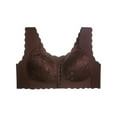 thumbnail image 3 of Everyday Bras for Women Front Closure Bra Women Bras Push up Women Bras plus Size Front Close 36ddd Sports Bras for Women Women Bras Bra Pack Athletic Bras for Women Women's Bra Sports Bra Brown L, 3 of 4