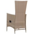 thumbnail image 5 of vidaXL 7 Piece Garden Dining Set Poly Rattan Beige, 5 of 5