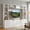white, variant on 4-Piece Entertainment Center with Bookshelves for TV Up to 75", 102.3"W Farmhouse TV Stand with 6 Drawers and Adjustable Shelves for Living Room