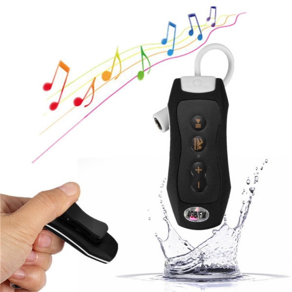 Buy Newest FM Radio 4GB IPX8 Waterproof MP3 Music Player Swimming