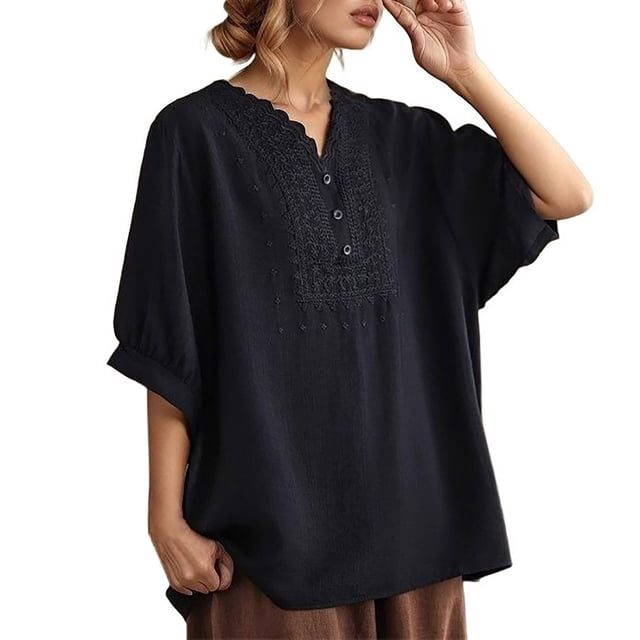 Hauts de Sport pour Femmes Manches Courtes T Col Hauts pour Femmes Extensible T-Shirts à Manches Longues pour Femmes T-Shirt Rayé pour Femmes Mode T-Shirt pour Femmes T-Shirts pour Femmes Coupe Ample Hauts pour Femmes Décontracté Été Raglan