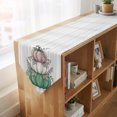 thumbnail image 4 of White Green Pumpkins Fall Table Runner Linen Burlap Table Runner 72 Inches Long Thanksgiving Wooden Botanical Dresser Scarves for Kitchen Island Coffee Dining Room Party Holiday Decoration 16"x72", 4 of 8