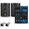 Yamaha MG06 Mixer and Kustom HiPAC Speakers 10" Mains