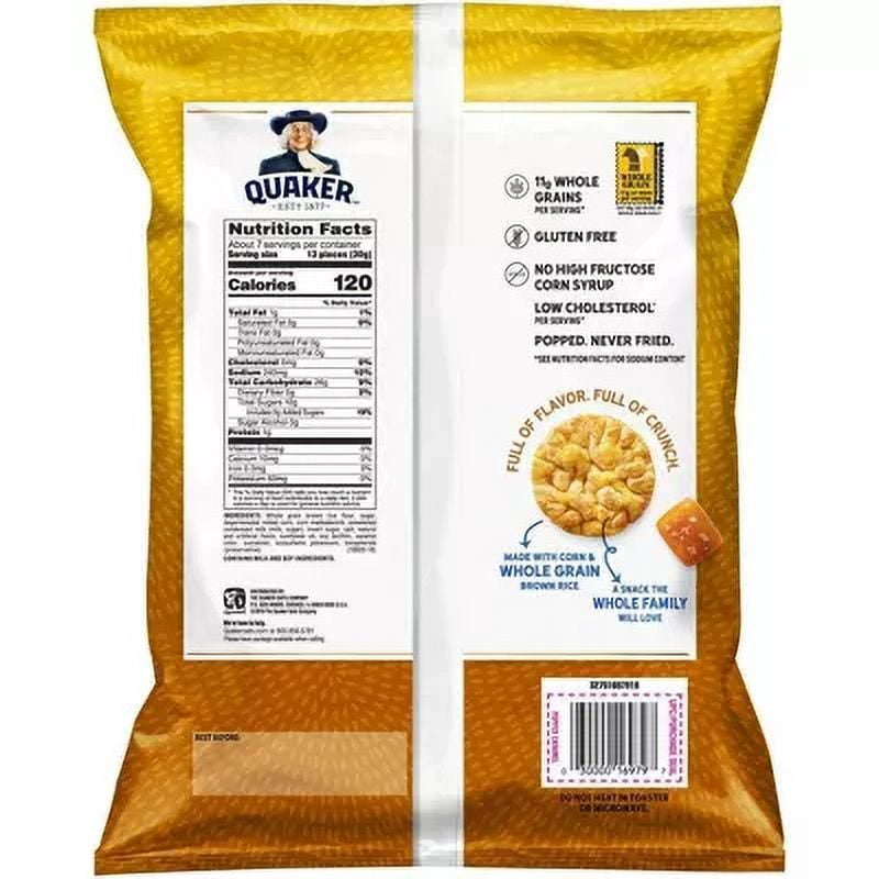 Quaker Rice Crisp Caramel 7.04oz (Pack of 4)