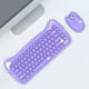 thumbnail image 1 of Bonito juego de y ratón inalámbricos con , 84 teclas para ordenador portátil Púrpura perfke Teclado inalambrico, 1 of 8