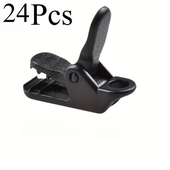 24Pcs Outdoor Tent Clips, Sunshade Fabric Fixed Camping Tent Hooks