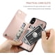 thumbnail image 3 of Funda tipo cartera para iPhone Xs iPhone X con tarjetero, funda de piel sintética de primera calidad con ranuras para tarjetas, cierre magnético doble y cubierta duradera a prueba de golpes (azul), 3 of 6