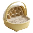 thumbnail image 1 of S SERENABLE Silkworm Breeding Box Home Transparent Breathable Reptile Breeding Container Yellow, 1 of 9