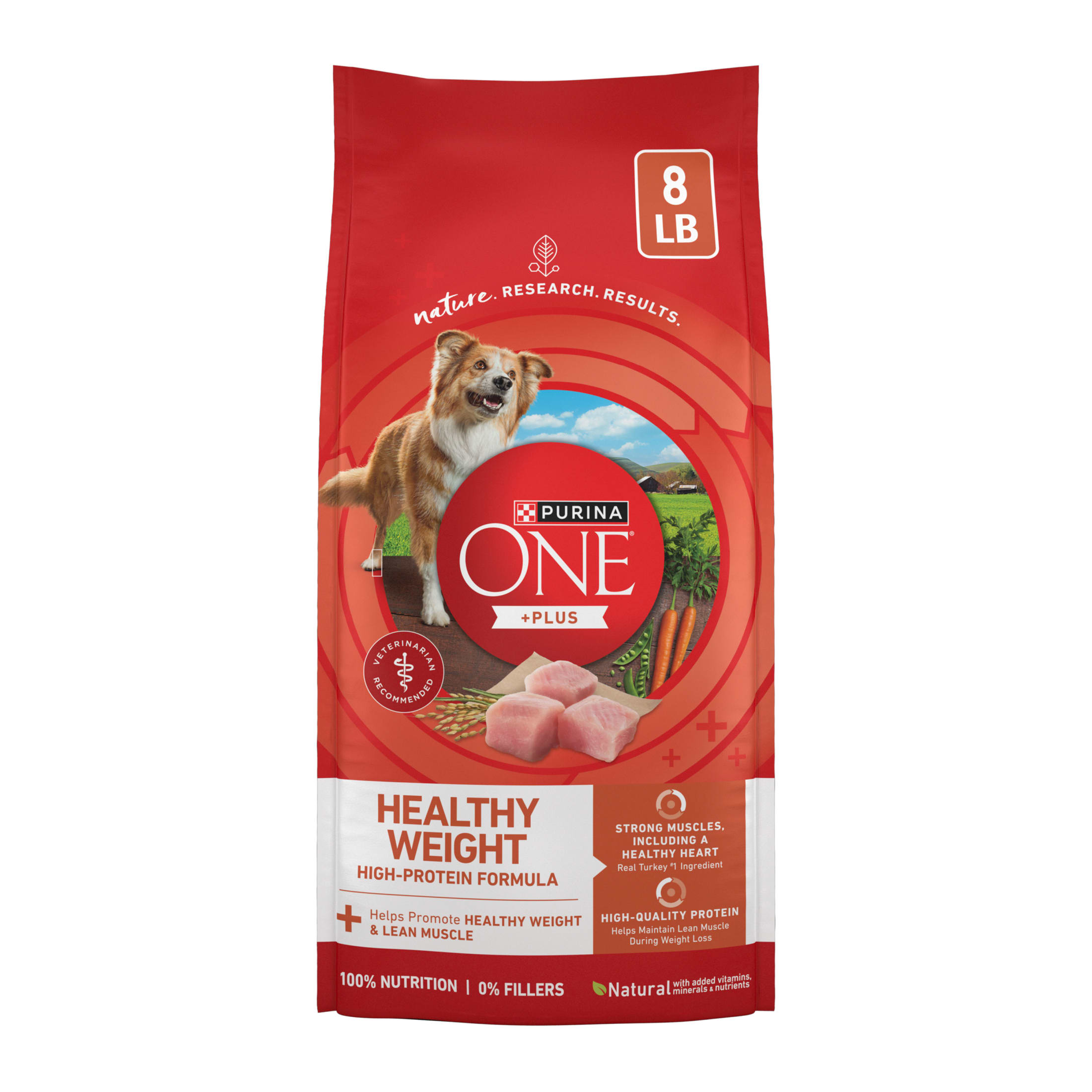 Purina ONE Plus Healthy Weight Dog Food Dry Formula, 8 lb.