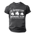 thumbnail image 2 of El Día de San Patricio de los Hombres de Manga Corta Casual Cuello Tripulación Impreso Top, Camiseta de Moda para la Fiesta Y Diario, 2 of 9