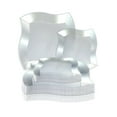 thumbnail image 7 of Smarty 10" Clear Square Wave Disposable Plastic Dinner Plates 120ct, 7 of 7