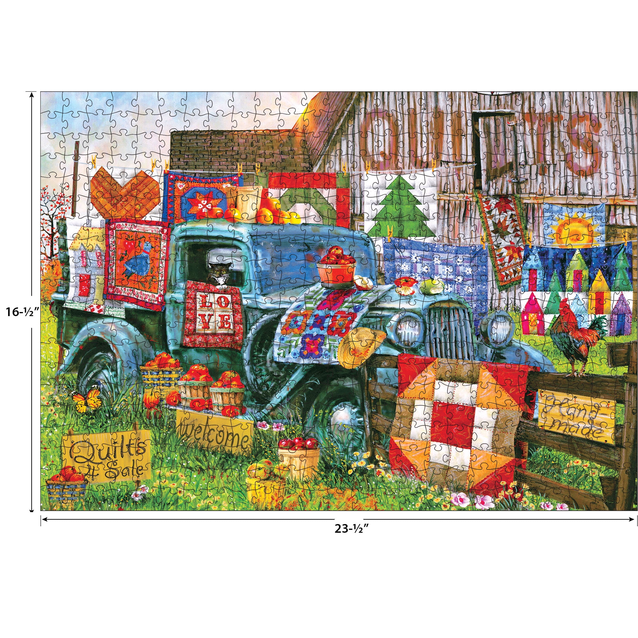 RoseArt Colorluxe 500-Piece Quilts for Sale Adult Jigsaw Puzzle