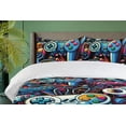 thumbnail image 2 of Ambesonne Gamers Theme Duvet Cover Set, Graffiti Style Geek, Twin, Blue Magenta, 2 of 4